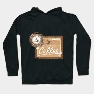 Vintage Coffee stamp design Hoodie